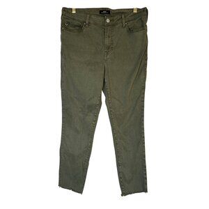 True Religion Jeans Women's Sz 30 Camo Green Halle Mid Rise Super Skinny‎